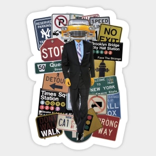 New York City Yellow Cab Sticker